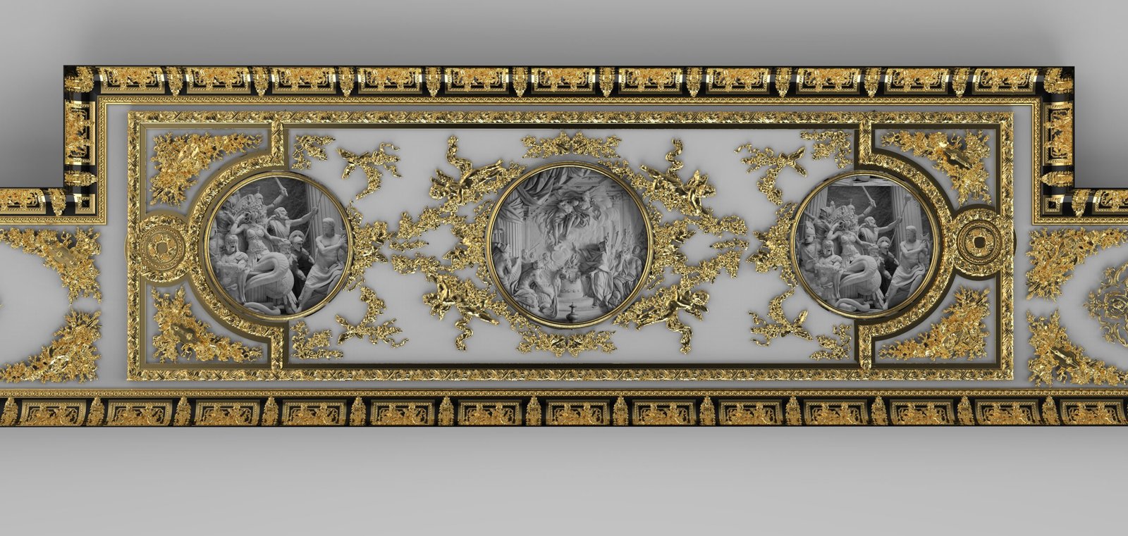 handcrafted plaster cornice design for classic interior