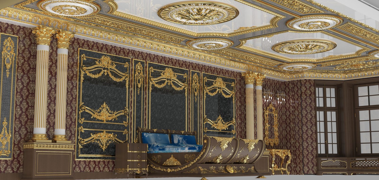 Handmade plaster ceiling decoration installation across the UK